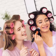 12pcs/Set Hot Rollers Set, 4.0cm Diameter, Self-Gripping, Heatless, Suitable for Long and Medium Short Hair, with Hair Clips, for Women, Dry Hair Style