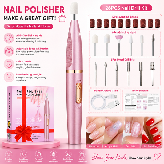 USB Electric Nail Drill | Portable Nail Machine Kit | Portable USB Electric Nail File & Care Kit