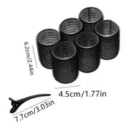 12pcs/Set Hot Rollers Set, 4.0cm Diameter, Self-Gripping, Heatless, Suitable for Long and Medium Short Hair, with Hair Clips, for Women, Dry Hair Style