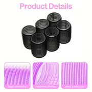12pcs/Set Hot Rollers Set, 4.0cm Diameter, Self-Gripping, Heatless, Suitable for Long and Medium Short Hair, with Hair Clips, for Women, Dry Hair Style